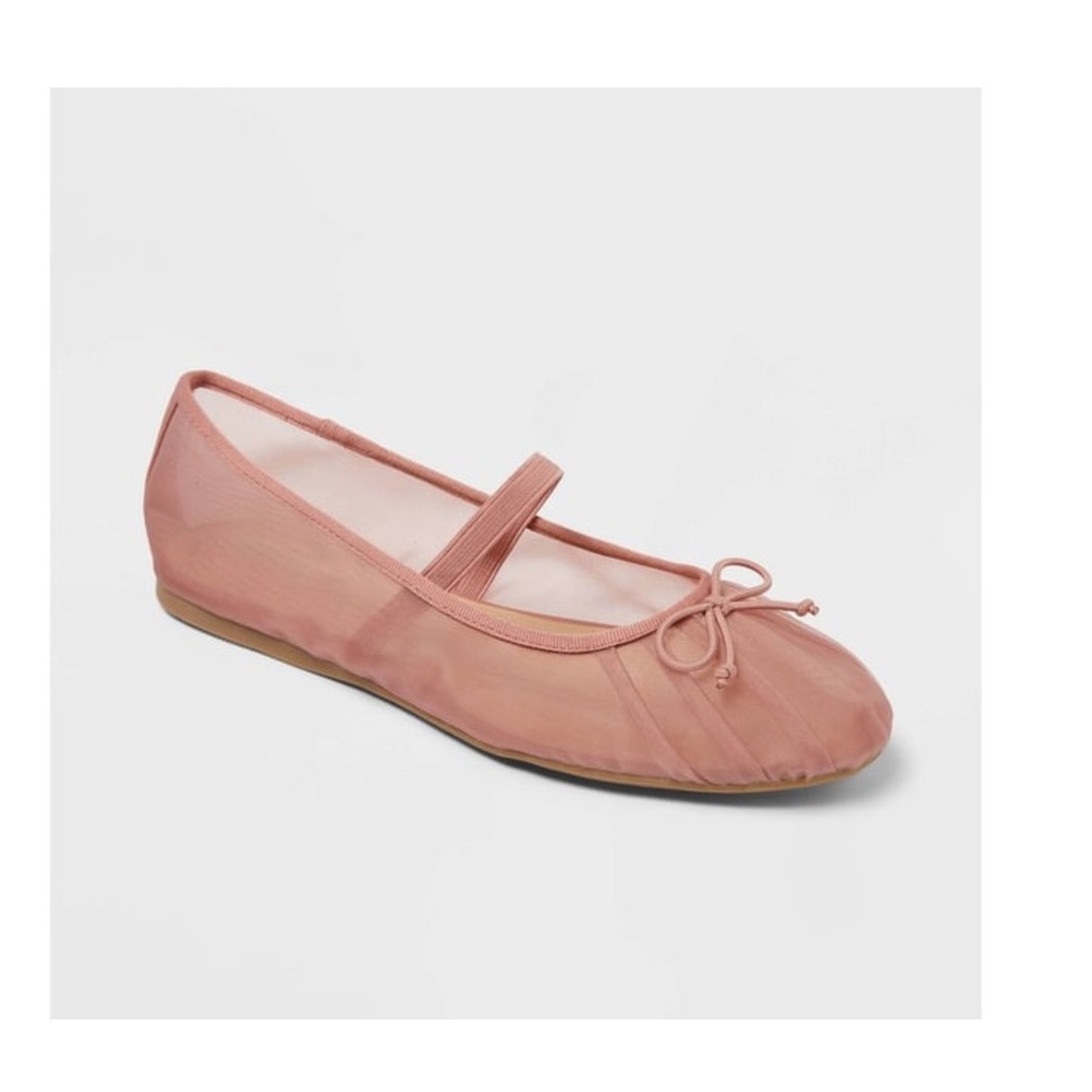 A New Day Pink Mesh Mary Jane Ballet Flats. New! - Picture 5 of 5